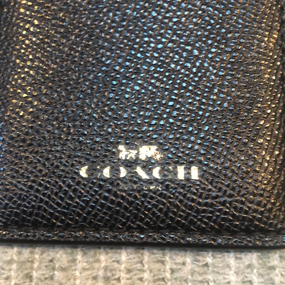Coach Black Leather ID Lanyard - Picture 6 of 13